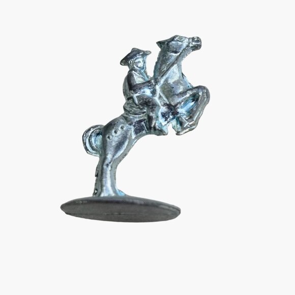 Parker Brothers Monopoly Horse Rider Token Vintage Game Replacement 1961 Metal - Picture 1 of 1